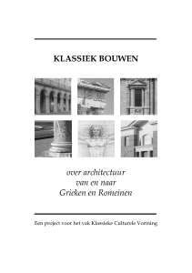 KLASSIEK BOUWEN over architectuur van en naar Grieken en