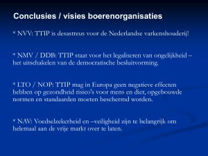 conclusies TTIP en boeren en klimaat, Wageningen 15 maart 2015