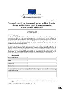 INT/756 - Studie (SMO) - Dienstenrichtlijn in de sector