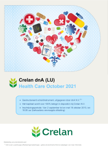 Crelan dnA (LU) Health Care October 2021