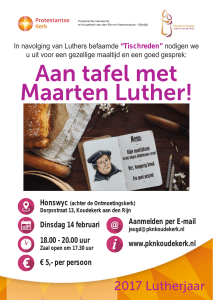 Aan tafel met Maarten Luther!