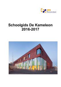 Schoolgids de Markiezaten - KPO Speciaal Onderwijs De Kameleon