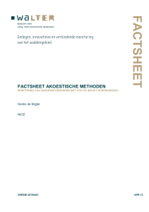 factsheet akoestische methoden