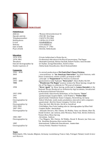 CURRICULUM VITAE (volledig) - De Dutch Don`t Dance Division