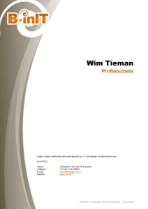 CV Wim Tieman - B-Init