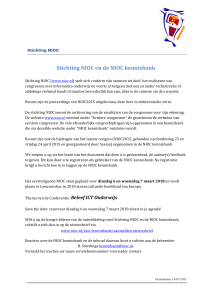 Stichting NIOC en de NIOC kennisbank