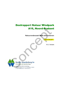 Deelrapport Natuur Windpark A16, Noord-Brabant