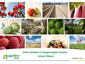 Data vertalen in toegevoegde waarde Johan Ottens