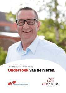 Onderzoek van de nieren. - Nierpatiënten Vereniging Nederland