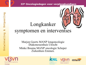 Longkanker symptomen en interventies