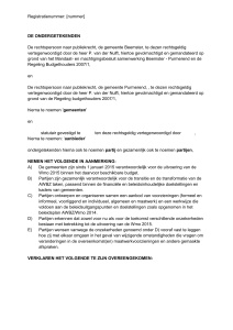 Procesovereenkomst - Gemeente Purmerend