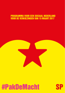 programma voor een sociaal nederland voor de - Doe mee