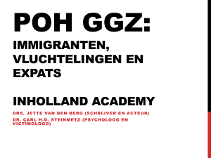 POH GGZ: immigranten, vluchtelingen en expats INHolland Academy