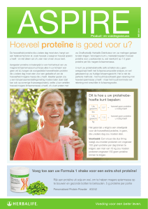 Hoeveel proteïne is goed voor u?