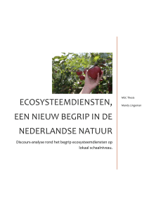 Ecosysteemdiensten, een nieuw begrip in de Nederlandse natuur