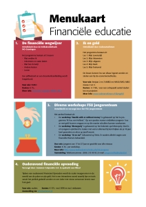 Menukaart Financiële educatie