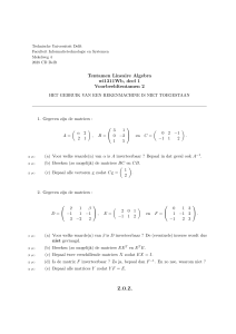 Tentamen Lineaire Algebra wi1311Wb, deel 1