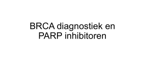 BRCA diagnostiek en PARP-inhibitoren, het voorbeeld van Olaparib