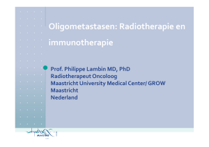 1. Radiotherapie en immunotherapie bij oligometastases