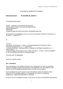 Overeenkomst PV-privé - GO! Onderwijs van de Vlaamse