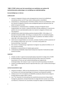 TABEL 2 START-criteria voor het voorschrijven van medicijnen aan