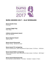 BUMA AWARDS 2017 – ALLE WINNAARS