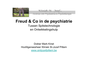 Psychoanalyse in de Psychiatrie.