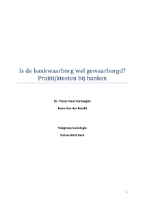 Praktijktesten bij banken: is de bankwaarborg wel gewaarborgd