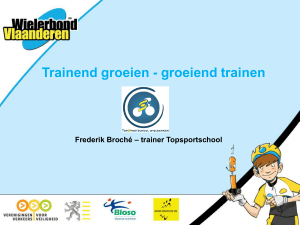 Trainend groeien - groeiend trainen Frederik Broché – trainer