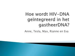 Hoe wordt HIV-DNA geïntegreerd in het gastheerDNA?