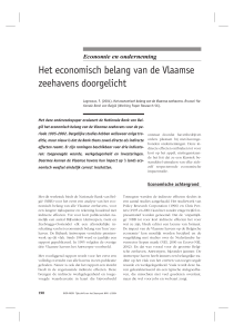 Het economisch belang van de Vlaamse zeehavens doorgelicht