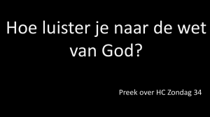 Zondag 34a HC 2011 - De Voorhof kerk in Franeker
