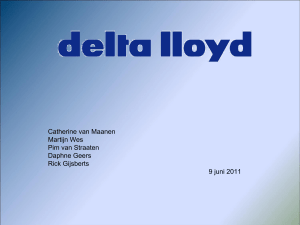 Delta Iloyd - Portfolio Rick Gijsbers