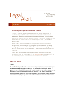 Legal Alert - De Brauw Blackstone Westbroek