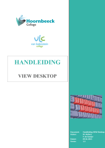 handleiding - Van Lodenstein College