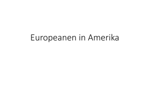 Europeanen in Amerika