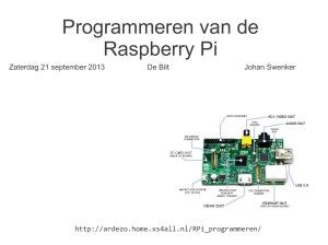 Programmeren van de Raspberry Pi