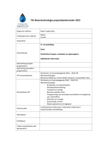 Omschrijving en samenvatting project TKI