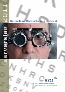 jaarverslag 2 0 1 1 - Rotterdams Oogheelkundig Instituut