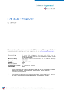 Het Oude Testament - Driestar educatief