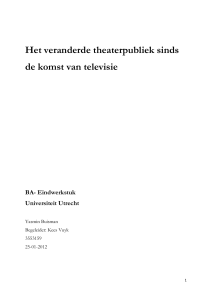 Een zonnige toekomst voor het theaterpubliek?