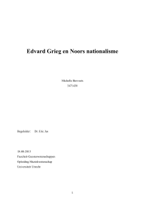 Grieg en Noors nationalisme - Utrecht University Repository
