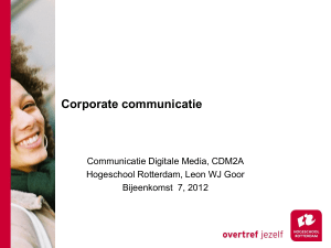 PowerPoint Presentation - Communicatie Digitale Media