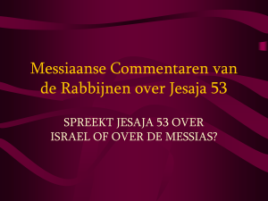 Rabbijnen over Jesaja 53 - Messiaans het levend water