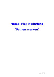 Informatie - Metaal Flex Nederland BV