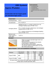 Gyproc Rf-platen - fire