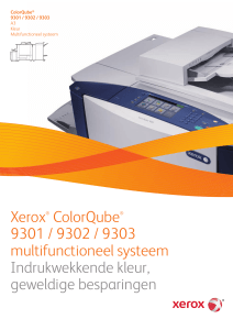 Xerox® ColorQube® 9301 / 9302 / 9303 multifunctioneel systeem