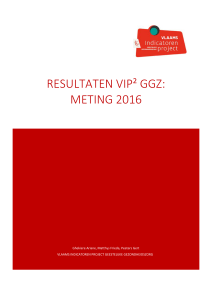 Resultaten ViP² GGZ: Meting 2016