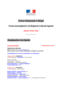 Dinsdag 14.03 - Théâtre Marni - Ambassade de France en Belgique