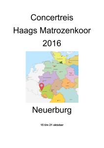 Concertreis Haags Matrozenkoor 2016 Neuerburg